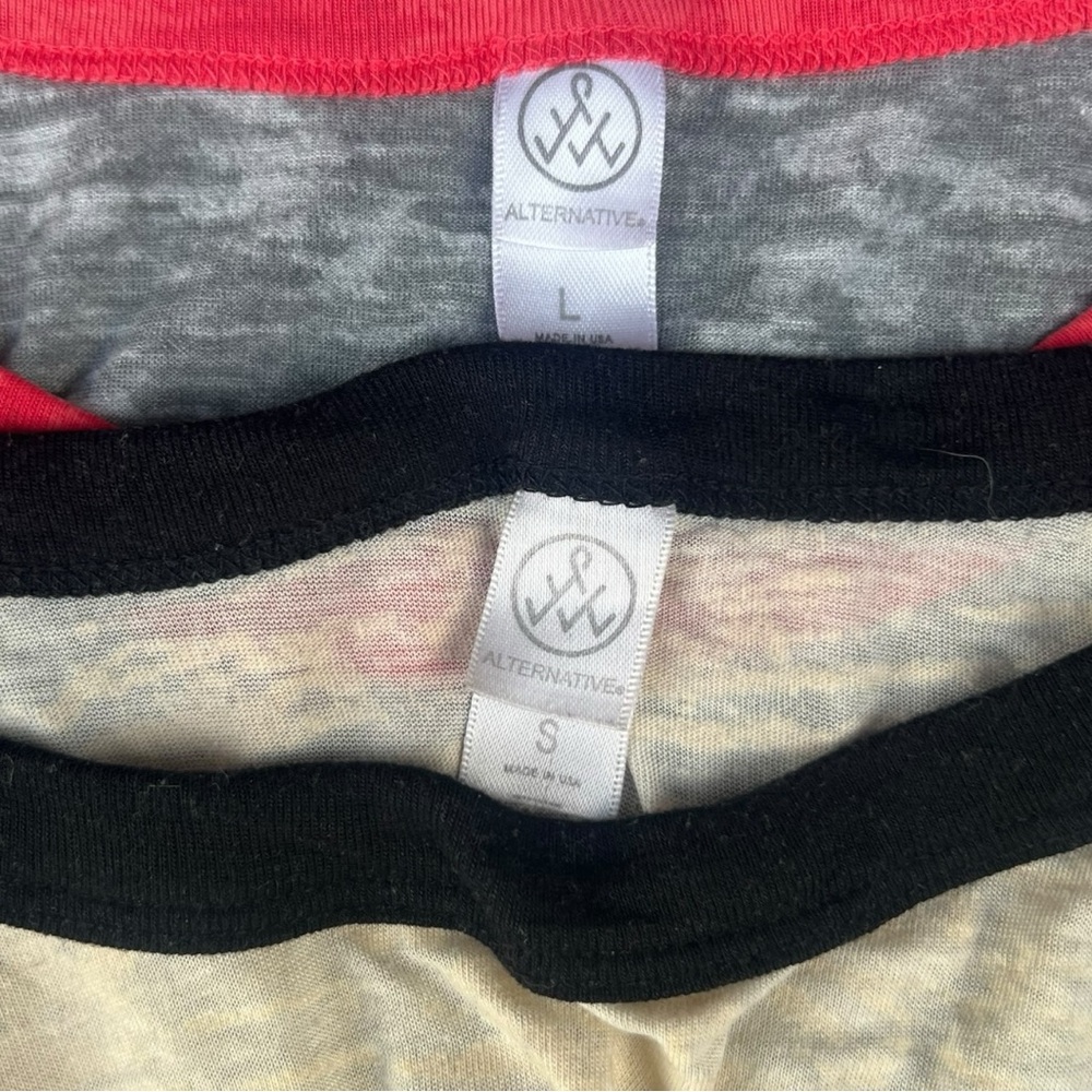 👕 Alternative Apparel Raglan‎ Baseball Tees – 2-Pack Bundle - Picture 5 of 5
